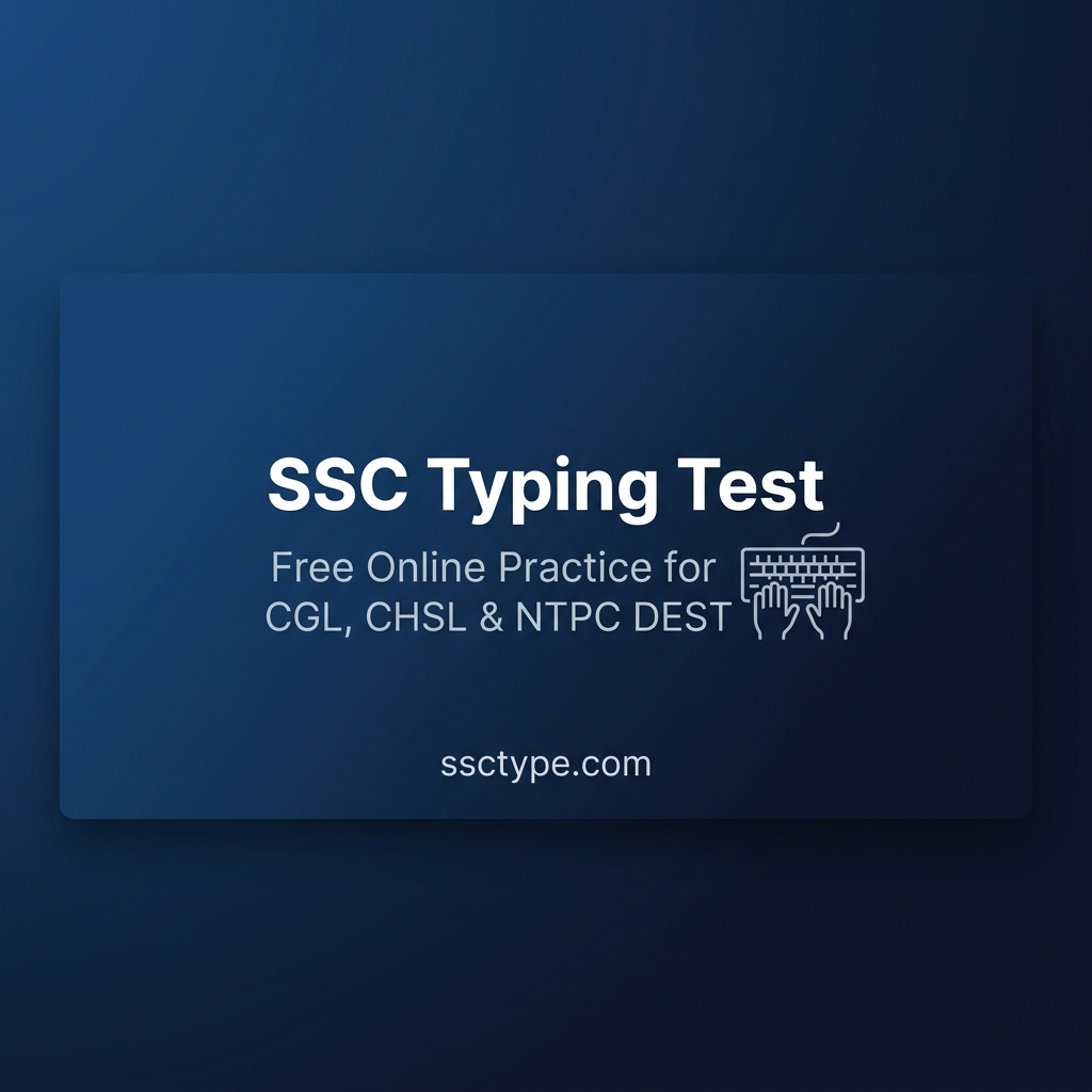 SSC CGL Typing Test 1 - Practice with Honey Bees Passage | Free DEST ...